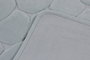 Mijölnir Juego de Alfombrillas de Baño de Algodón Lino - Blue, 2 Piezas